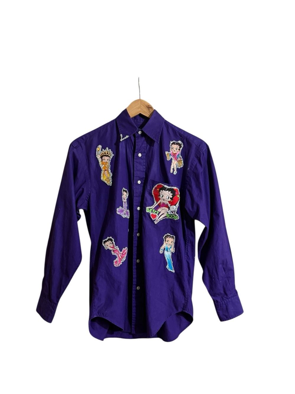 Custom Betty boop polo button up
